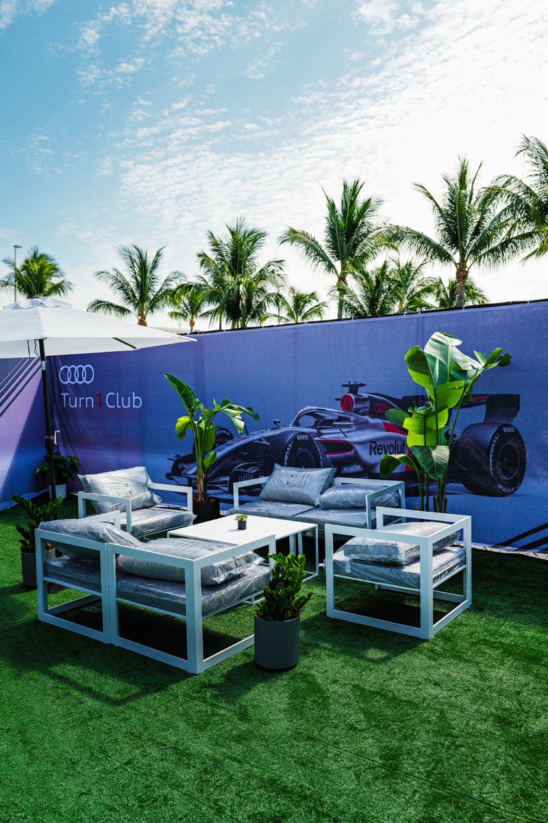Inside the Exclusive Audi Turn 1 Club at F1 Miami Nico Hulkenberg Gabriel Bortoleto Formula 1