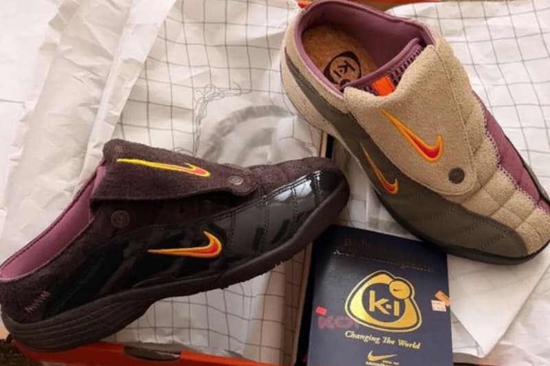 Kids of Immigrants Revamp the Nike Total 90 Into a Lifestyle Mule Khaki/Fusion Red-Orange Horizon-University Gold, Velvet Brown/Orange Horizon-Fusion Red-University Gold IH4422-200, IH4422-201