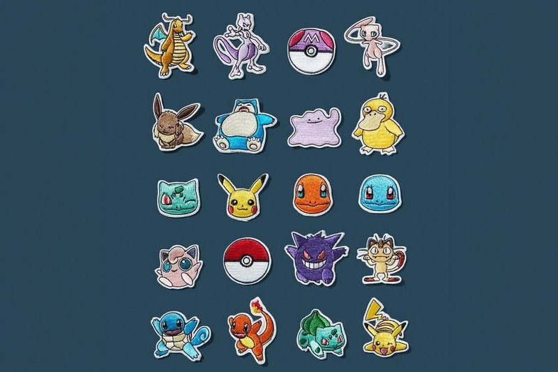 New Era Korea Lets You Customize Your Fitted With Exclusive Pokémon Hardware snapp pins patches pikachu charizard norlax, Mewtwo, Dragonite, and Ditto, gengar 