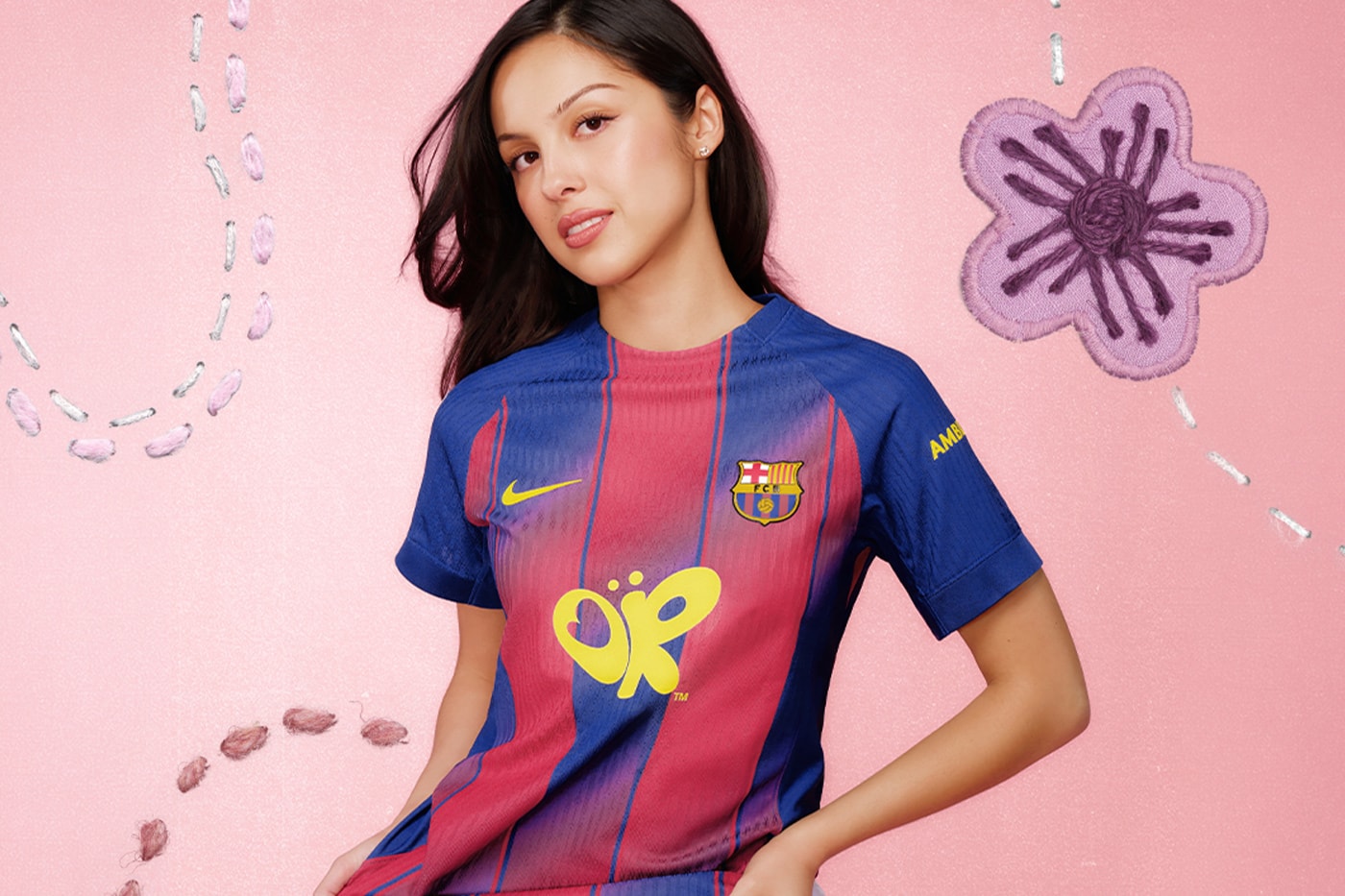 Olivia Rodrigo Teams up With Spotify To Release Exclusive FC Barcelona Kits