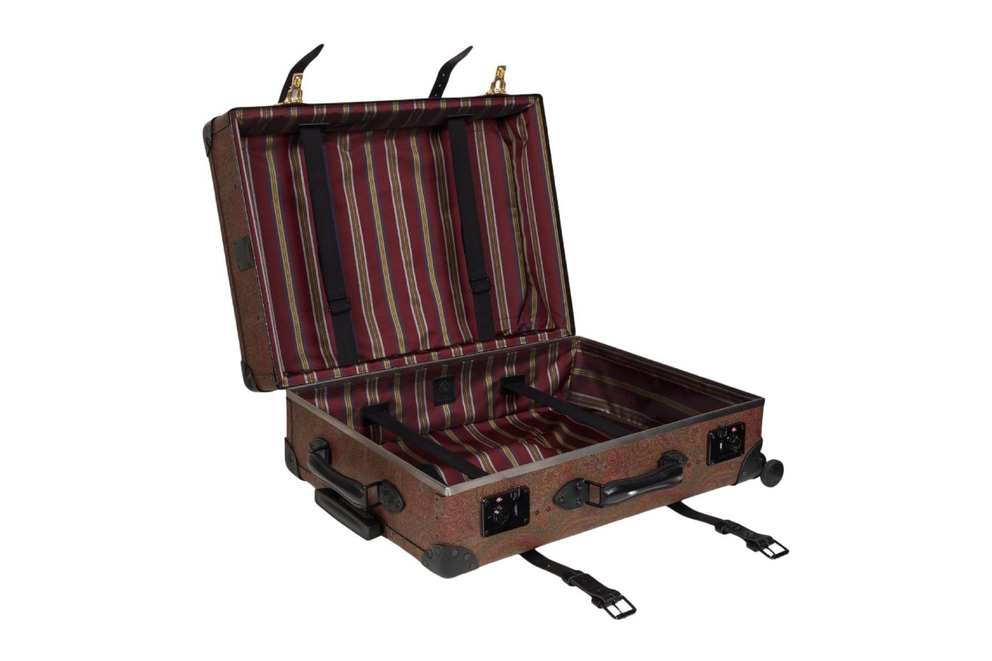 Globe Trotter ETRO arnica suitcase cross body bag collaboration Release Info
