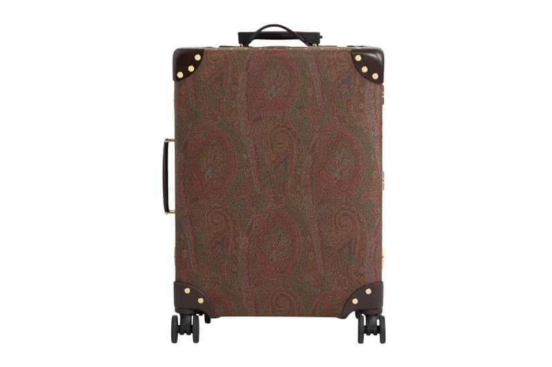 Globe Trotter ETRO arnica suitcase cross body bag collaboration Release Info
