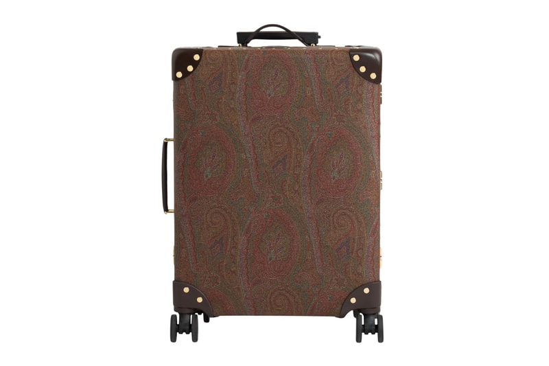 Globe Trotter ETRO arnica suitcase cross body bag collaboration Release Info
