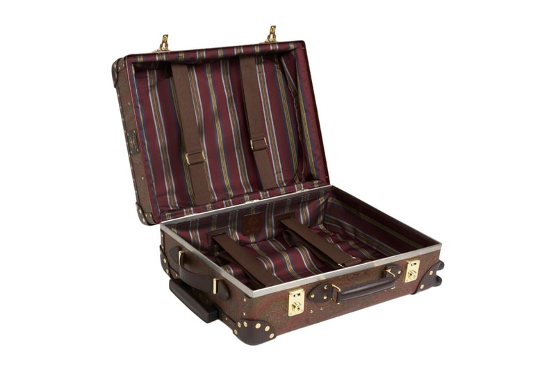 Globe Trotter ETRO arnica suitcase cross body bag collaboration Release Info