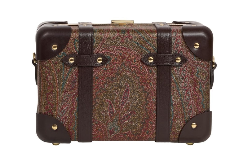 Globe Trotter ETRO arnica suitcase cross body bag collaboration Release Info