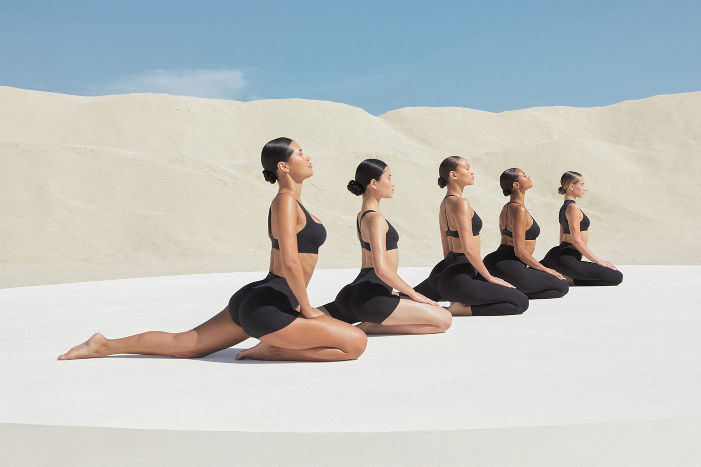 kim kardashian NikeSKIMS Studio Stretch fabric Collection campaign Release Info