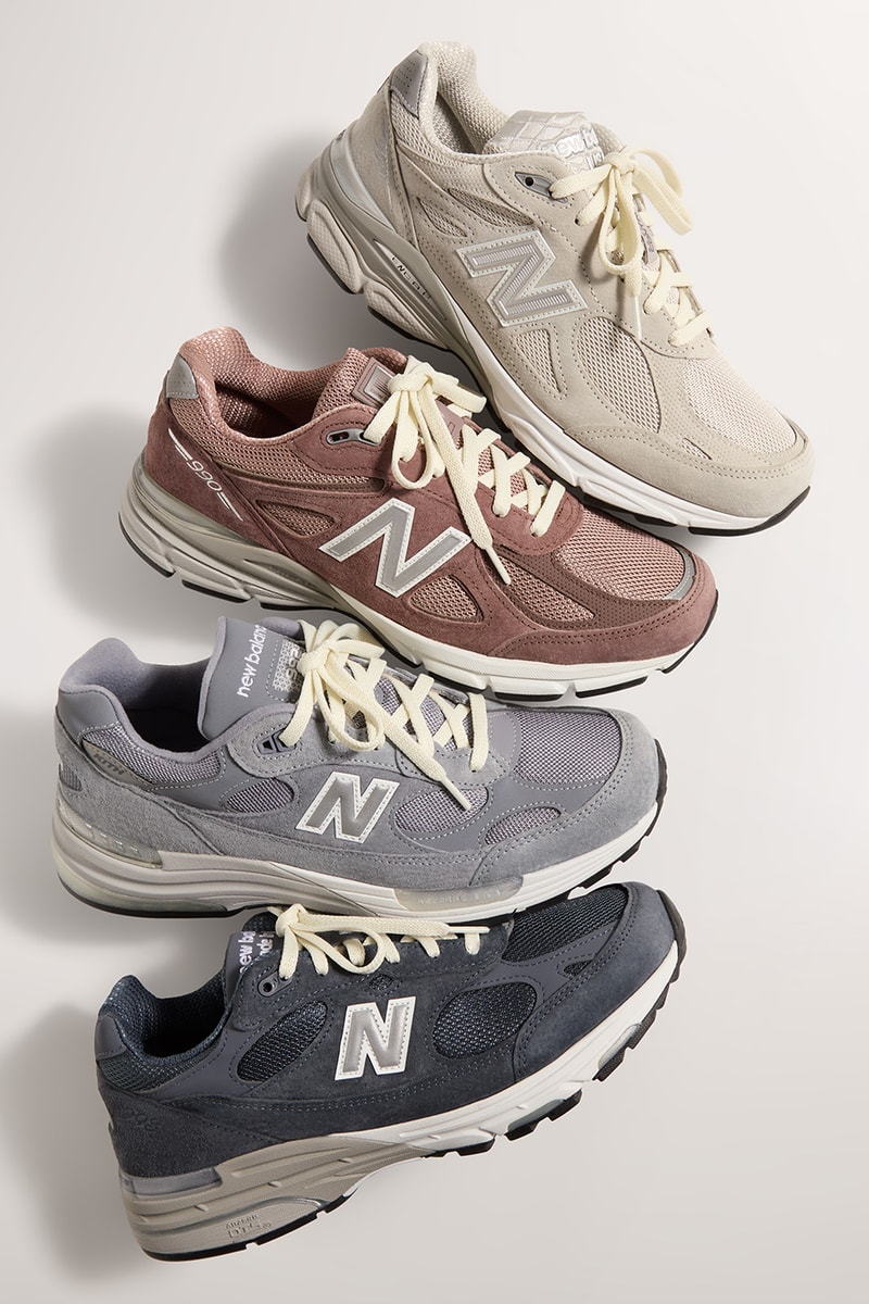 Kith Marks Its LA Expansion With a Four-Piece New Balance 99X Pack 990v4 990v3 992 993 collaboration collaborations kith west hollywood