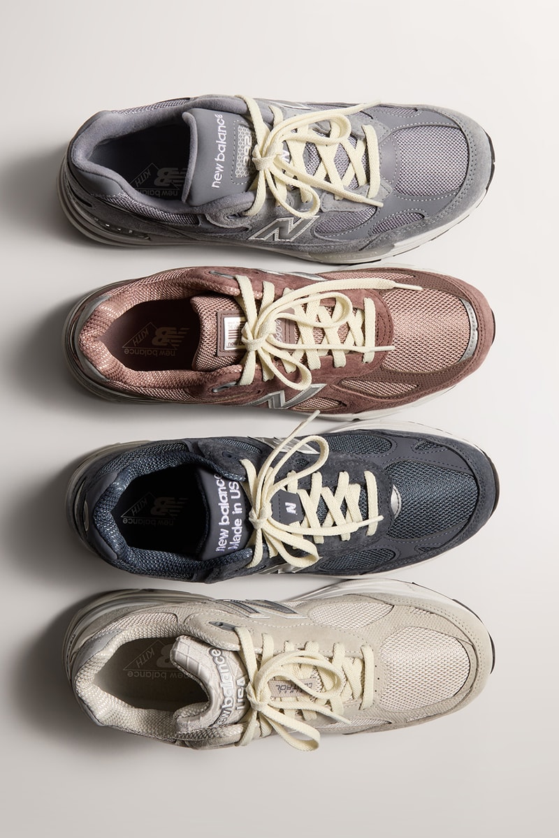 Kith Marks Its LA Expansion With a Four-Piece New Balance 99X Pack 990v4 990v3 992 993 collaboration collaborations kith west hollywood