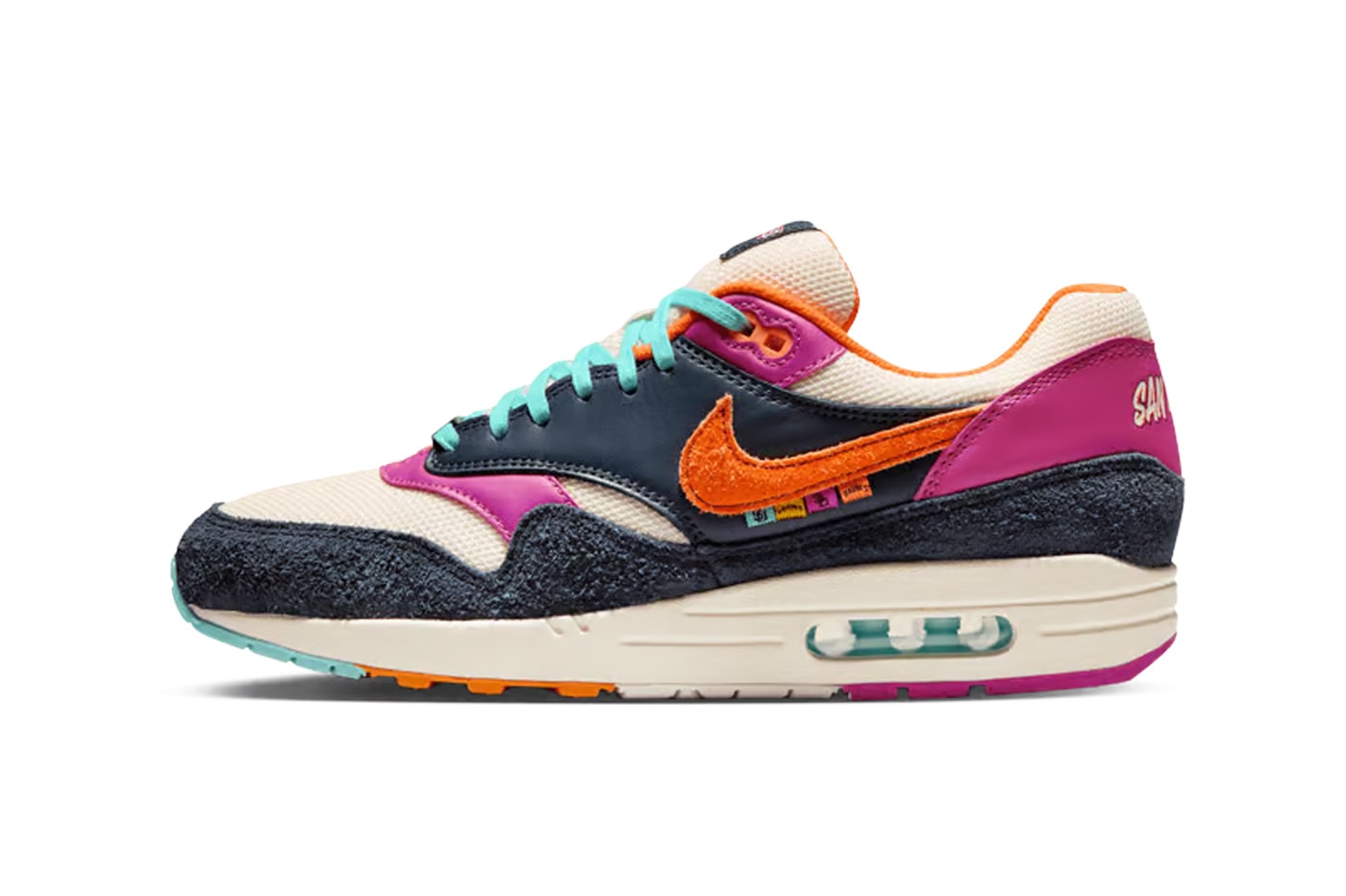 Nike Air Max 1 "San Diego Padres" Release Info Dark Obsidian/Coconut Milk/Fireberry-Magma Orange IQ2847-400
