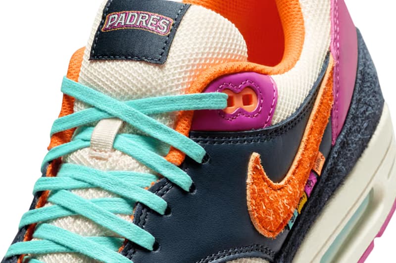Nike Air Max 1 "San Diego Padres" Release Info Dark Obsidian/Coconut Milk/Fireberry-Magma Orange IQ2847-400