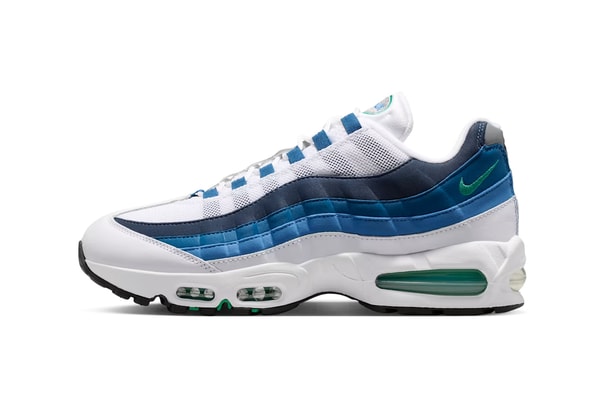 Nike Air Max 95 Big Bubble "Slate" Release Info IH7855-100 White/Lake Blue-French Blue-Emerald Green