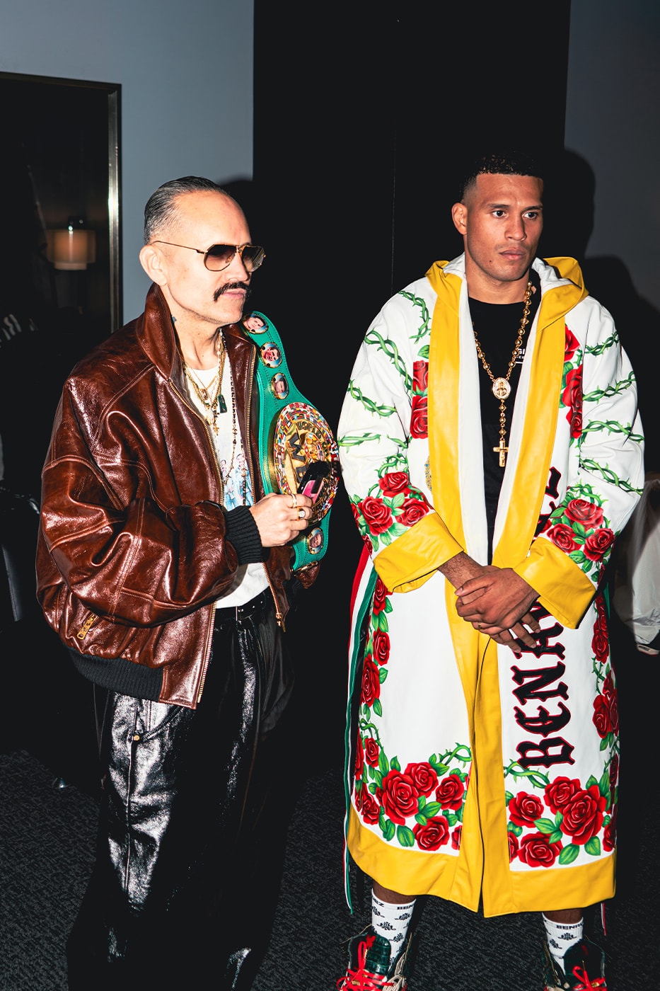 Willy Chavarria Designed Custom Fight Night Armor for Undefeated Champion David Benavidez boxing fighting gilberto zurdo ramirez