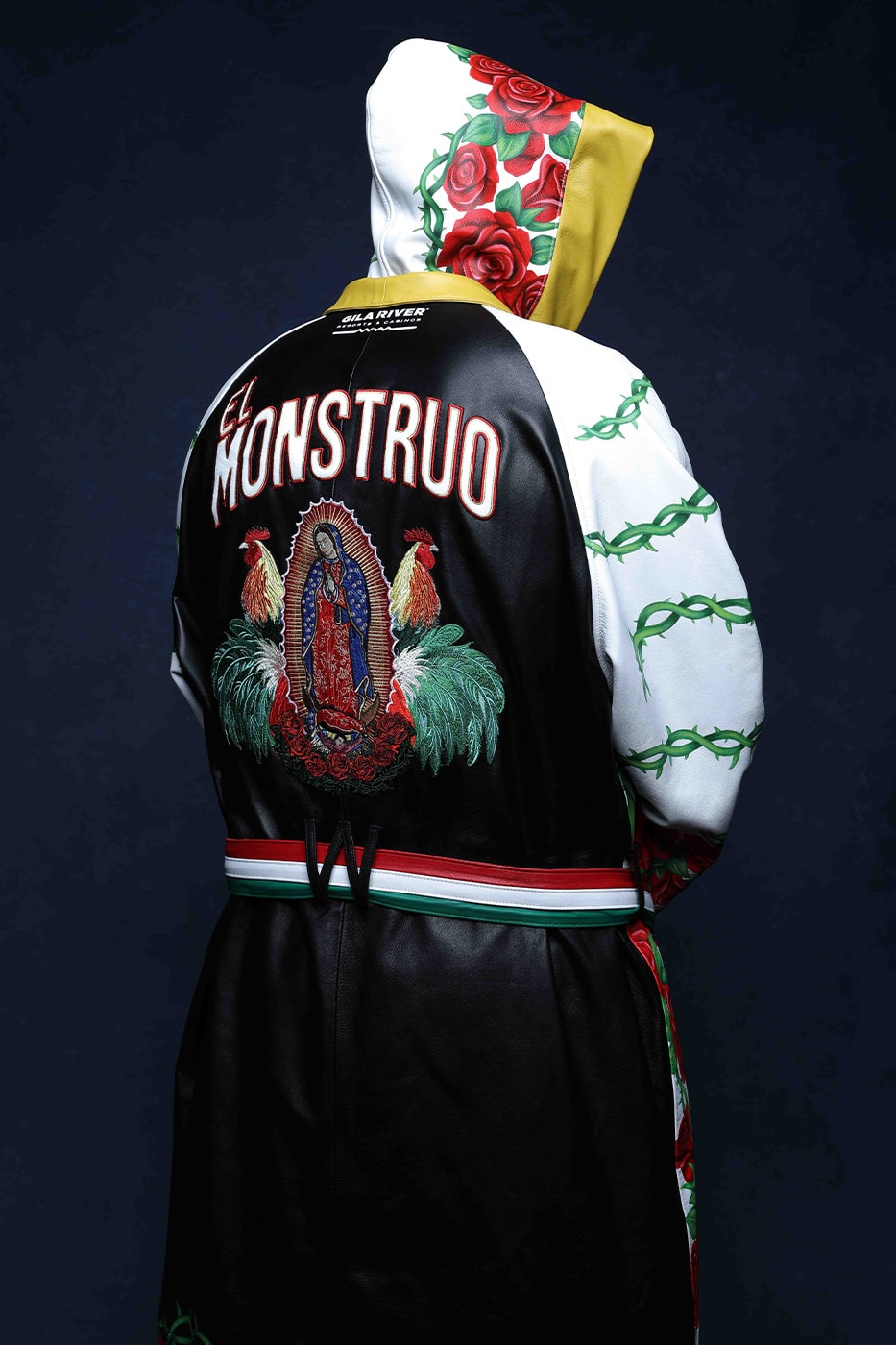 Willy Chavarria Designed Custom Fight Night Armor for Undefeated Champion David Benavidez boxing fighting gilberto zurdo ramirez