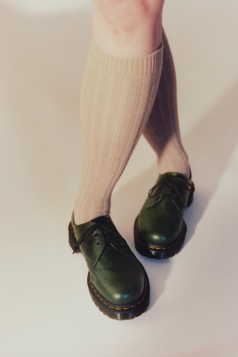 Dr Martens New 1461 Made in England Shoe green buckingham burgundy 42467300 43075600 Release Info
