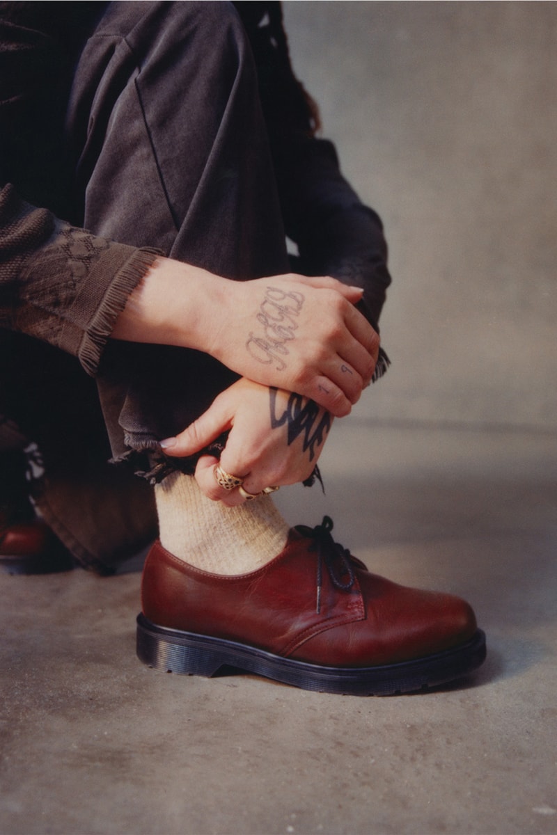 Dr Martens New 1461 Made in England Shoe green buckingham burgundy 42467300 43075600 Release Info