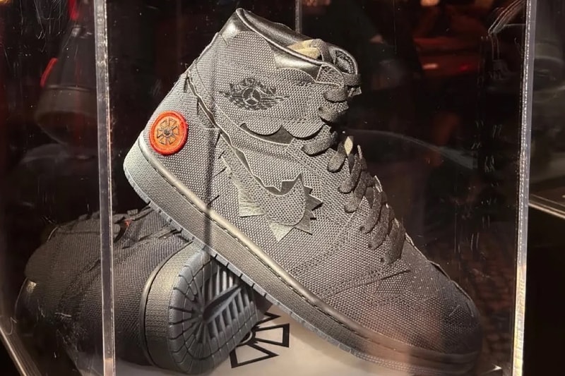 J Balvin's Air Jordan 1 "Black" Friends and Family First Look f&f all black upper