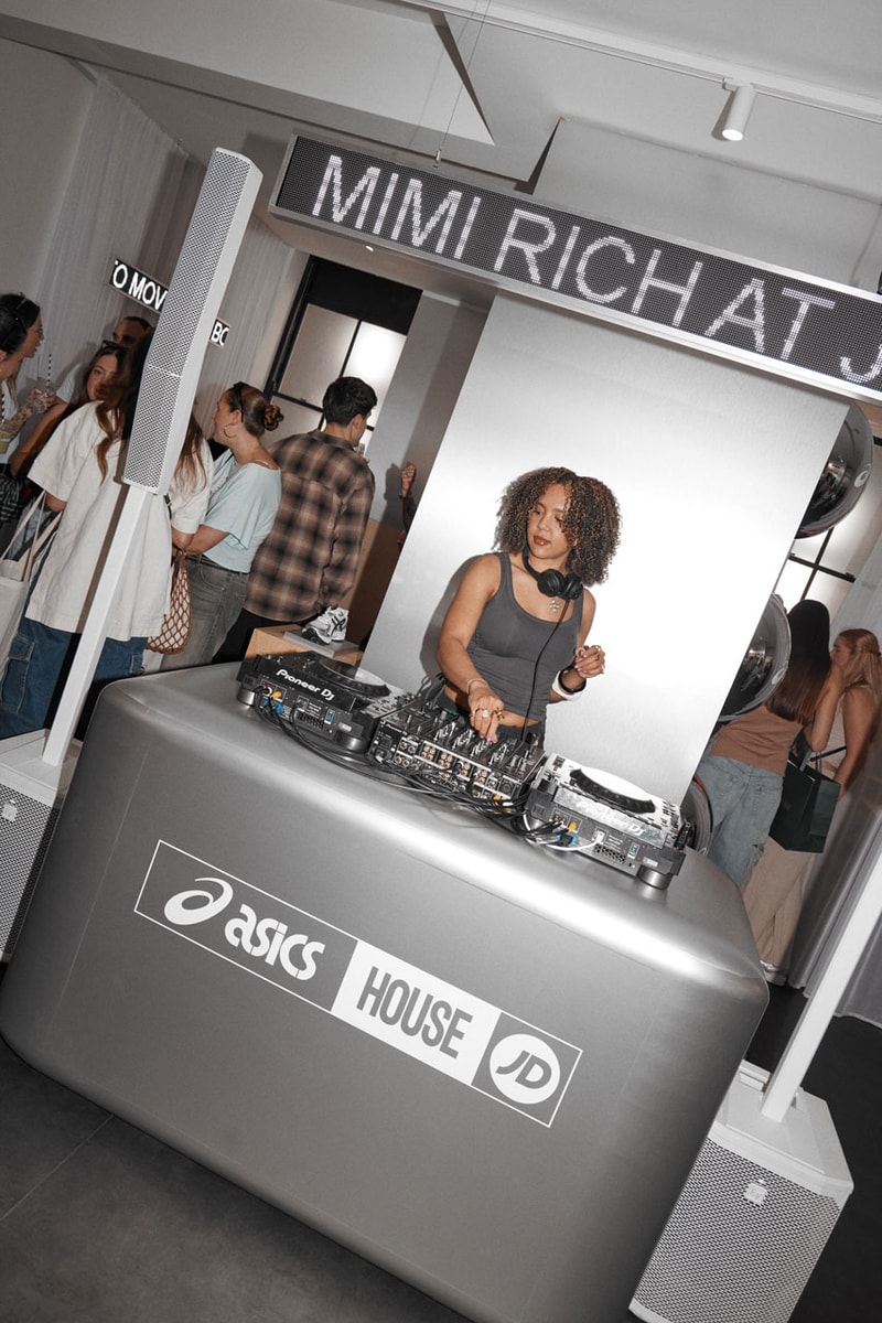 ASICS x JD House pop-up activation in London featuring the GEL-NYC 2.0 with listening lounge and customization workshop space - detail view 4