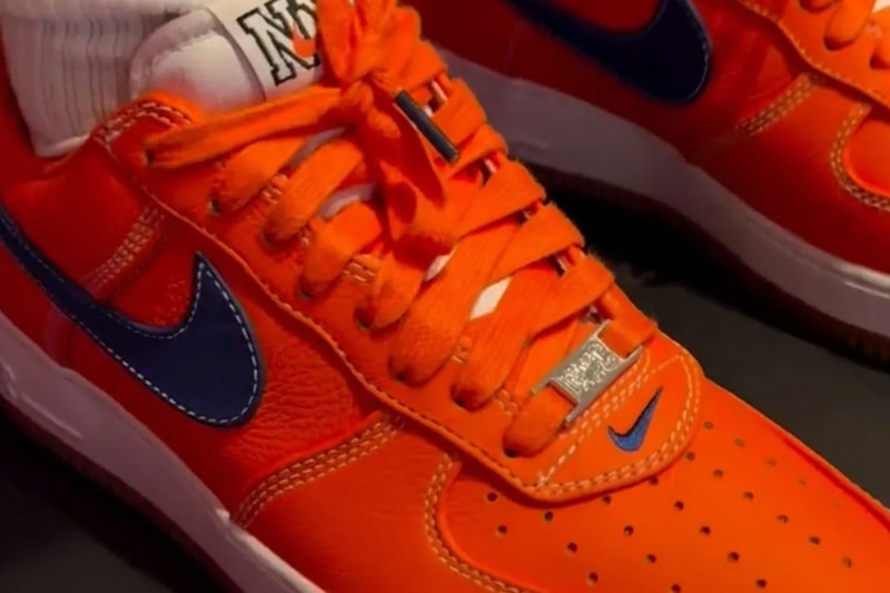 Nike Air Force 1 Low Retro PRM "NYC" First Look Release Info Safety Orange/Rush Blue-White IV2705-819 new york knicks
