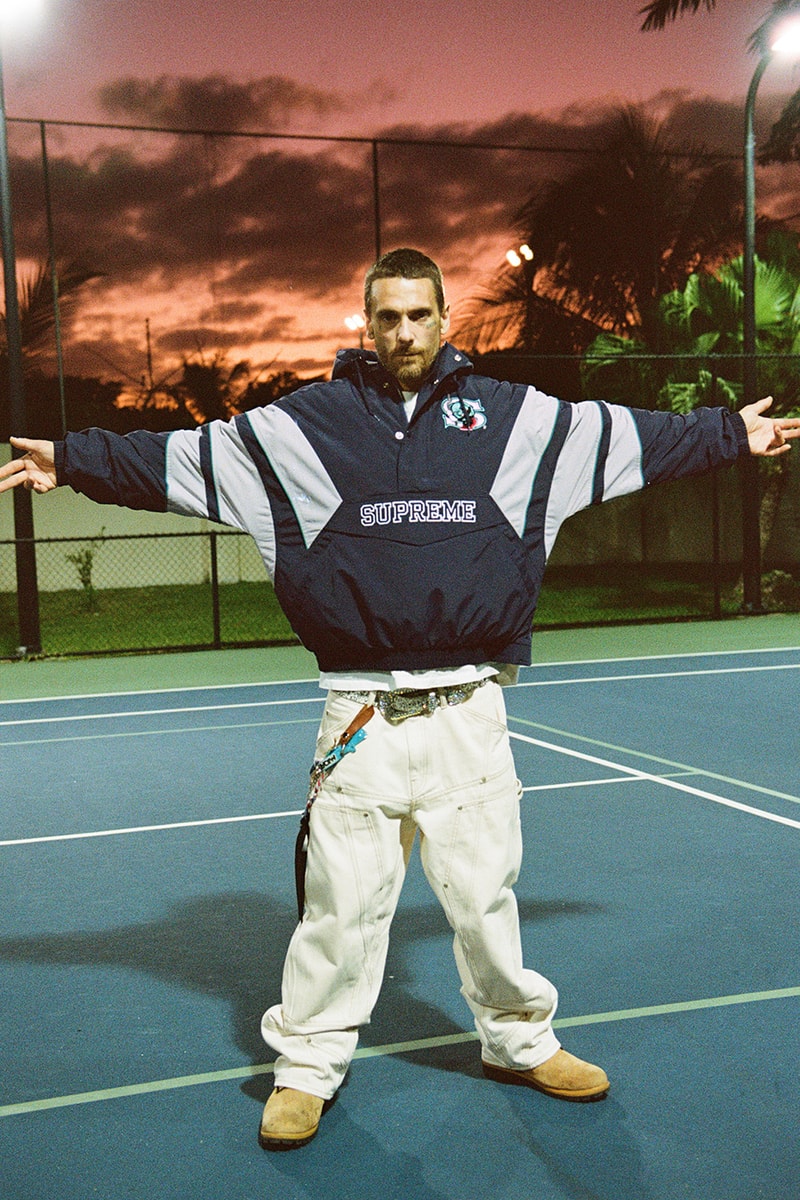 SALEM x Supreme Spring 2026 Collaboration lookbook release info american music artist group jack donoghue john holland meather marlatt chicago juke jacket hooded sweatshirt short sleeve top new era socks 