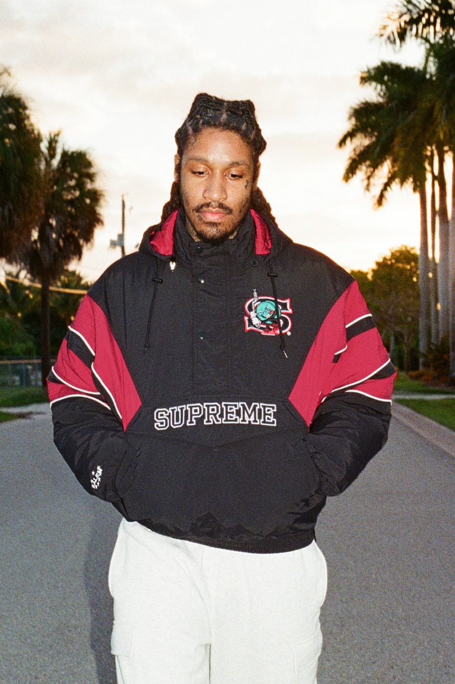 SALEM x Supreme Spring 2026 Collaboration lookbook release info american music artist group jack donoghue john holland meather marlatt chicago juke jacket hooded sweatshirt short sleeve top new era socks 