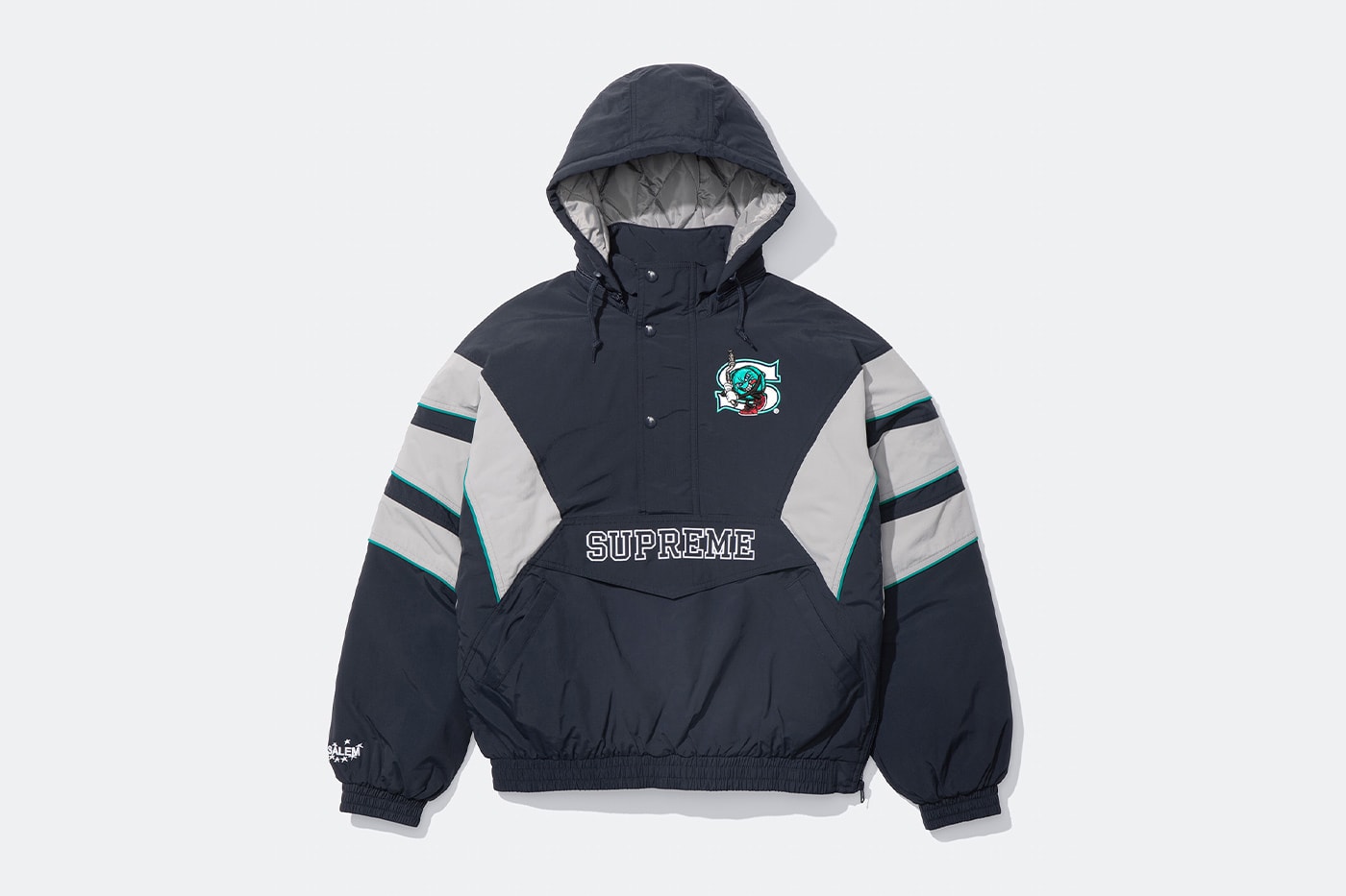 SALEM x Supreme Spring 2026 Collaboration lookbook release info american music artist group jack donoghue john holland meather marlatt chicago juke jacket hooded sweatshirt short sleeve top new era socks 
