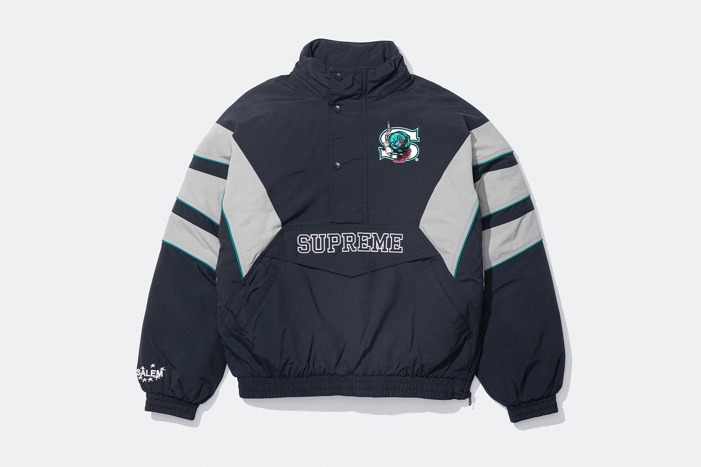 SALEM x Supreme Spring 2026 Collaboration lookbook release info american music artist group jack donoghue john holland meather marlatt chicago juke jacket hooded sweatshirt short sleeve top new era socks 