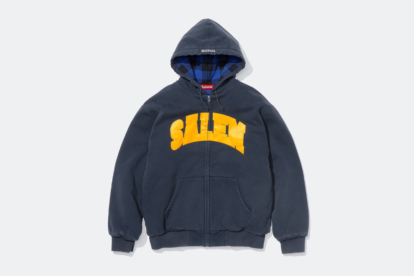 SALEM x Supreme Spring 2026 Collaboration lookbook release info american music artist group jack donoghue john holland meather marlatt chicago juke jacket hooded sweatshirt short sleeve top new era socks 