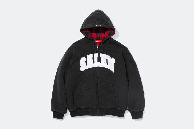 SALEM x Supreme Spring 2026 Collaboration lookbook release info american music artist group jack donoghue john holland meather marlatt chicago juke jacket hooded sweatshirt short sleeve top new era socks 