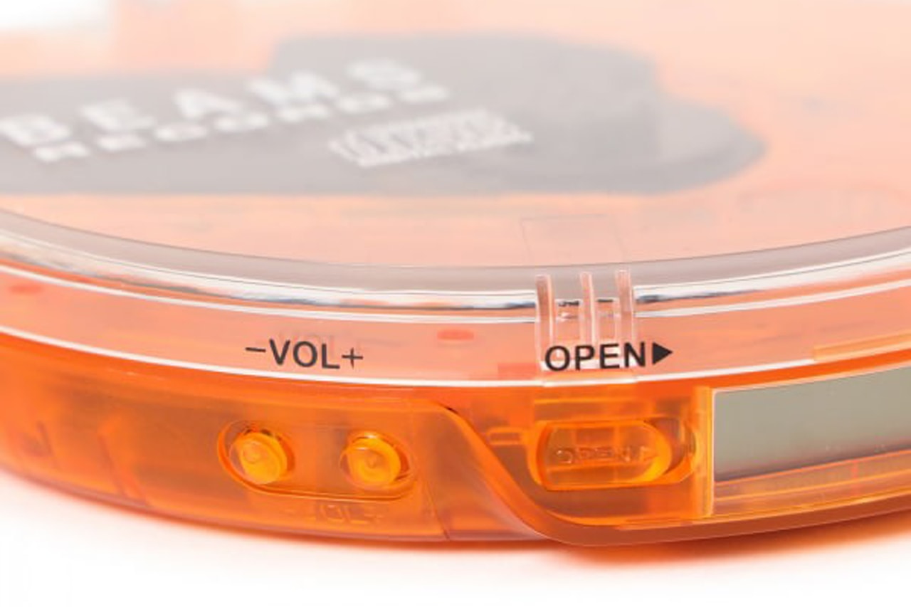 BEAMS RECORDS Portable CD Player Orange Release Info