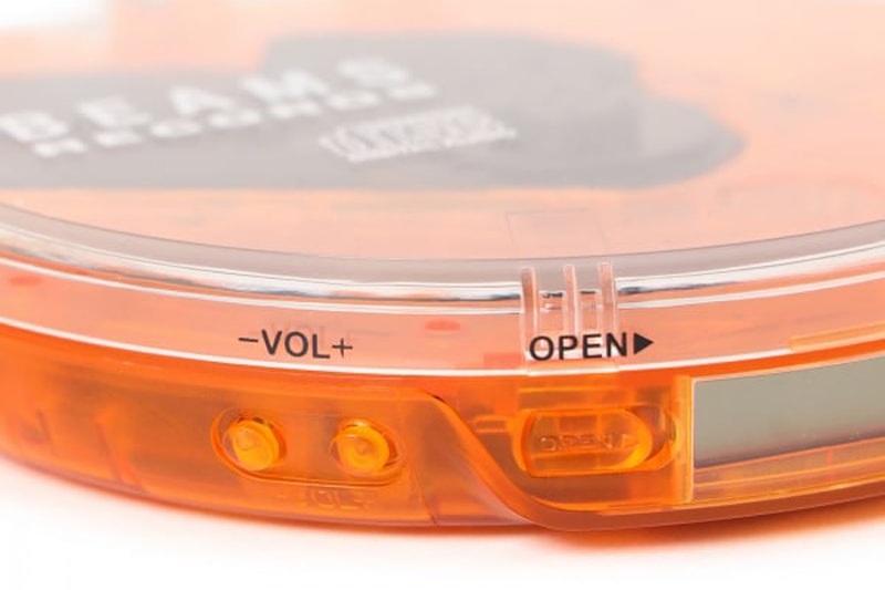 BEAMS RECORDS Portable CD Player Orange Release Info