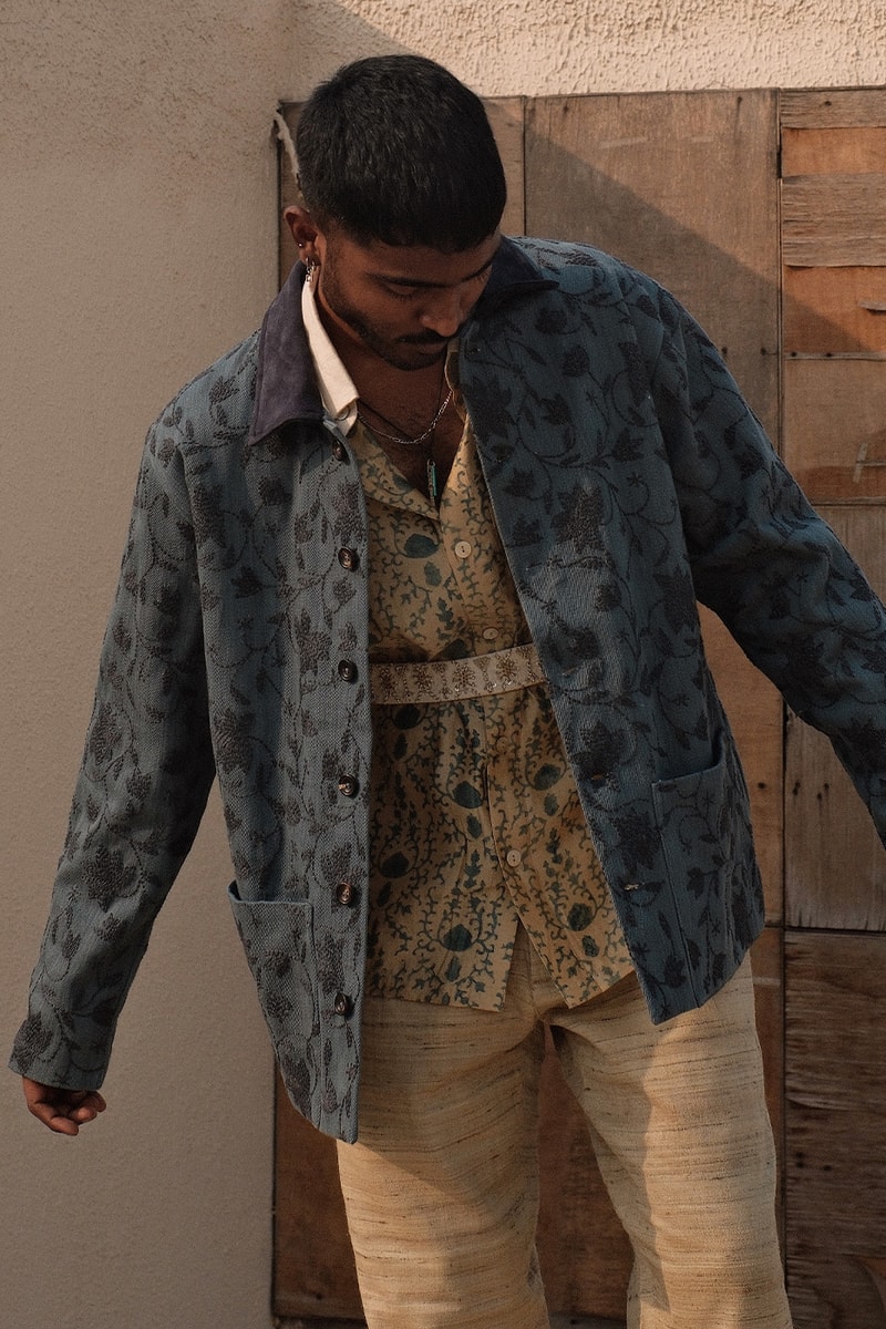 Kartik Research Drops 15 One-Of-A-Kind Chintz Jackets in Collaboration With Dover Street Market London new dehli upcycling archival