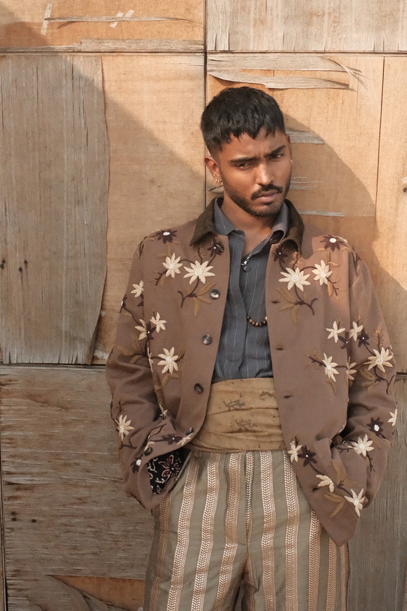 Kartik Research Drops 15 One-Of-A-Kind Chintz Jackets in Collaboration With Dover Street Market London new dehli upcycling archival