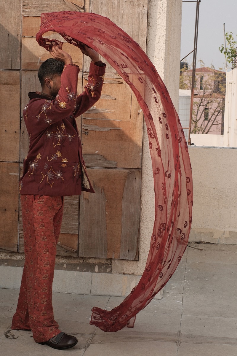 Kartik Research Drops 15 One-Of-A-Kind Chintz Jackets in Collaboration With Dover Street Market London new dehli upcycling archival