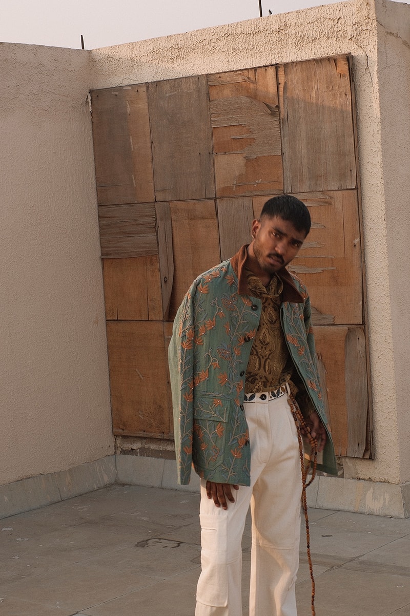 Kartik Research Drops 15 One-Of-A-Kind Chintz Jackets in Collaboration With Dover Street Market London new dehli upcycling archival