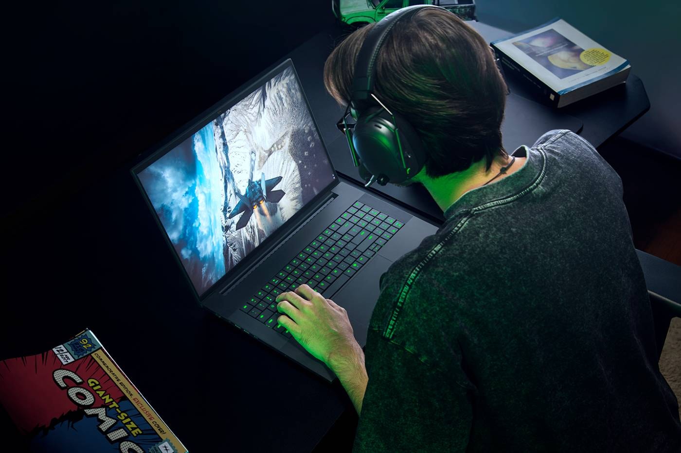 Razer Blade 18 2026 gaming laptop with Intel Core Ultra 9 290HX Plus and 18-inch dual-mode display on a desk