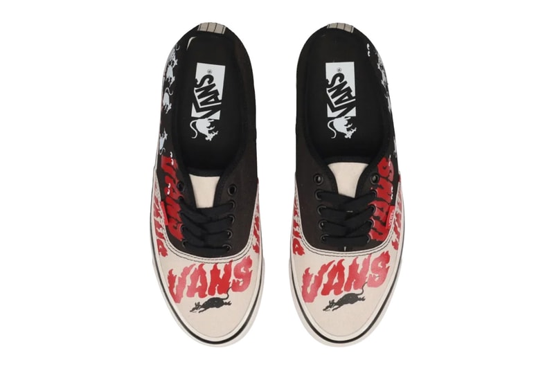 Vans x SOON.EASY LX Authentic 44 in Taupe Mist and Faded Black colorway, showing side profile and design details - detail view 3