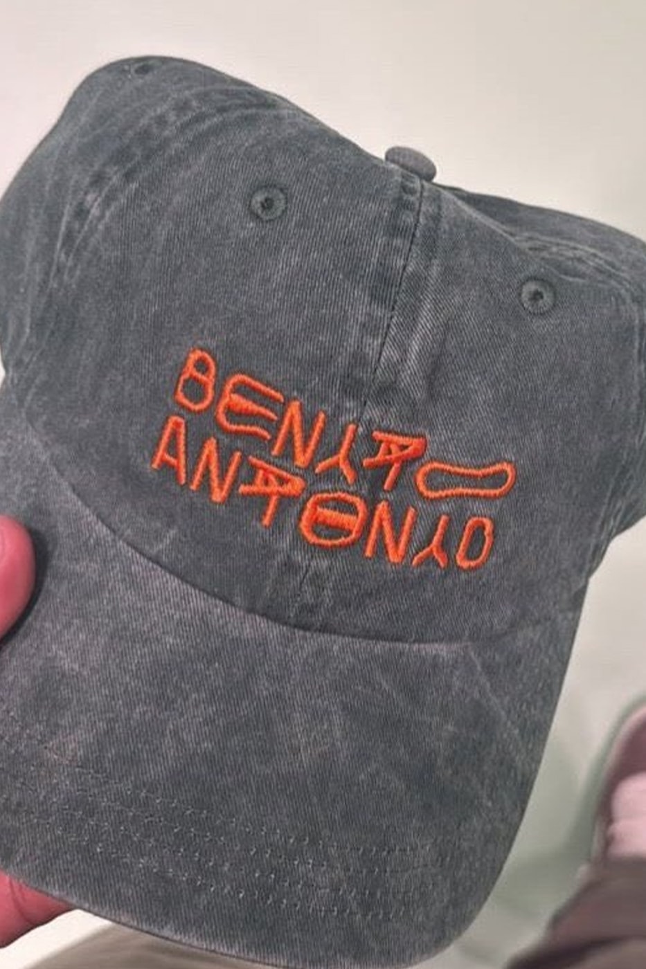 Bad Bunny x Zara Benito Antonio collection showing caps and graphic tees from the Puerto Rico launch pop-up