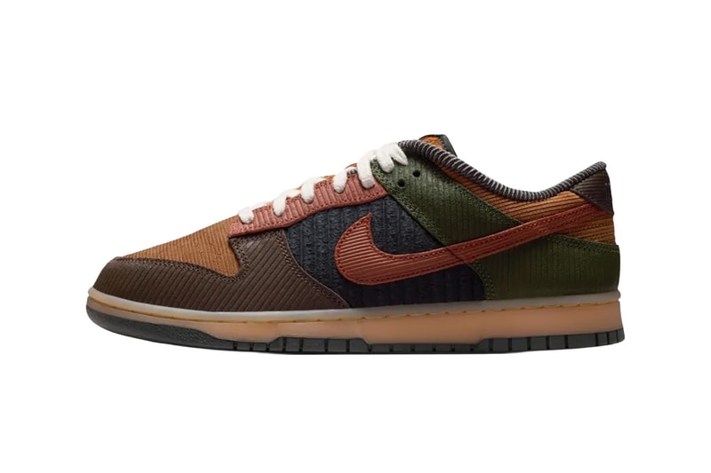 Nike Dunk Low Retro Premium Light British Tan Corduroy IB7746-201 Official Images