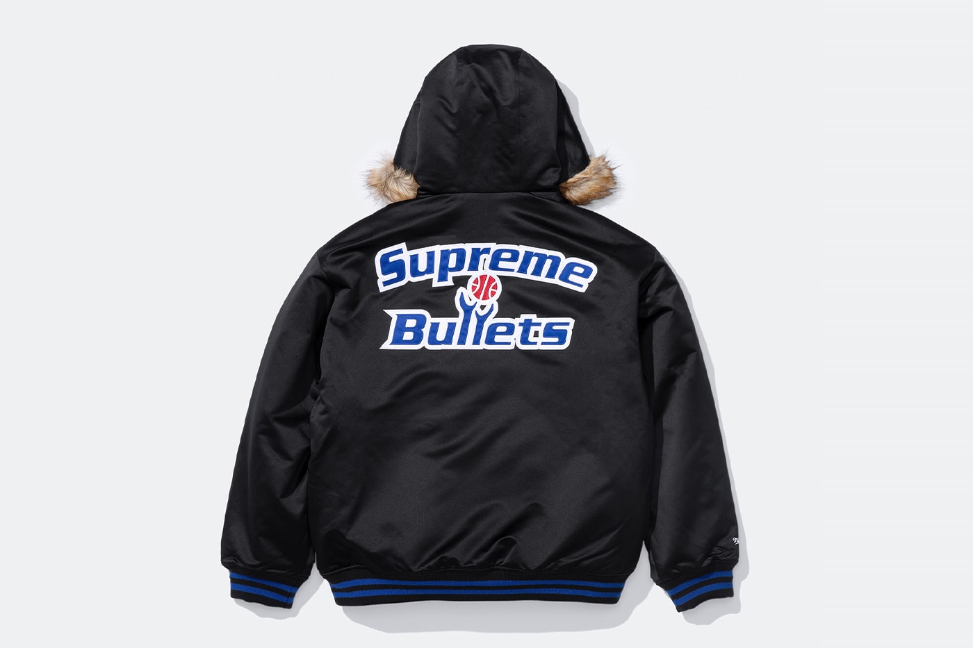 Mitchell & Ness x Supreme Spring 2026 Collaboration mlb nba Atlanta Braves, Houston Astros, Denver Nuggets and Washington Bullets Hooded Satin Varsity Jacket, Wool Varsity Jacket, Sweater, Basketball Jersey, Hooded Sweatshirt, Jean, Sweatpant, Denim Short, Basketball Short, New Era and Headband