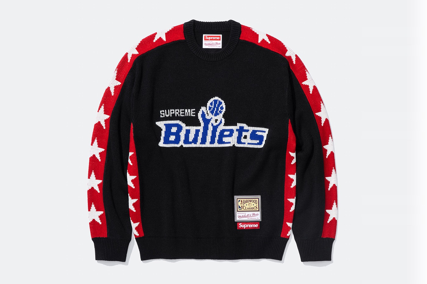 Mitchell & Ness x Supreme Spring 2026 Collaboration mlb nba Atlanta Braves, Houston Astros, Denver Nuggets and Washington Bullets Hooded Satin Varsity Jacket, Wool Varsity Jacket, Sweater, Basketball Jersey, Hooded Sweatshirt, Jean, Sweatpant, Denim Short, Basketball Short, New Era and Headband