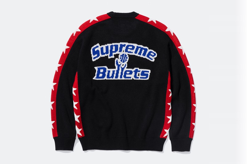 Mitchell & Ness x Supreme Spring 2026 Collaboration mlb nba Atlanta Braves, Houston Astros, Denver Nuggets and Washington Bullets Hooded Satin Varsity Jacket, Wool Varsity Jacket, Sweater, Basketball Jersey, Hooded Sweatshirt, Jean, Sweatpant, Denim Short, Basketball Short, New Era and Headband