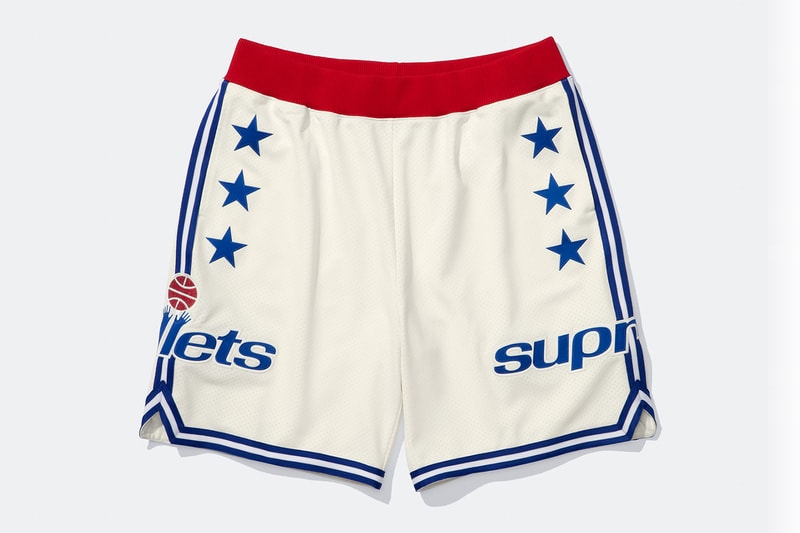 Mitchell & Ness x Supreme Spring 2026 Collaboration mlb nba Atlanta Braves, Houston Astros, Denver Nuggets and Washington Bullets Hooded Satin Varsity Jacket, Wool Varsity Jacket, Sweater, Basketball Jersey, Hooded Sweatshirt, Jean, Sweatpant, Denim Short, Basketball Short, New Era and Headband