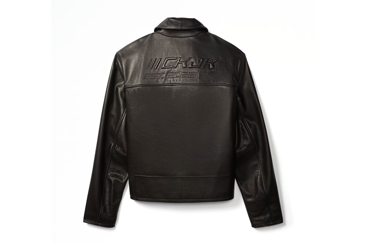 BTS Jung Kook's Debut "CKJK" Collaboration With Calvin Klein Is Here underwear denim ckjk motorcycle edgy graphics hidden embroidery