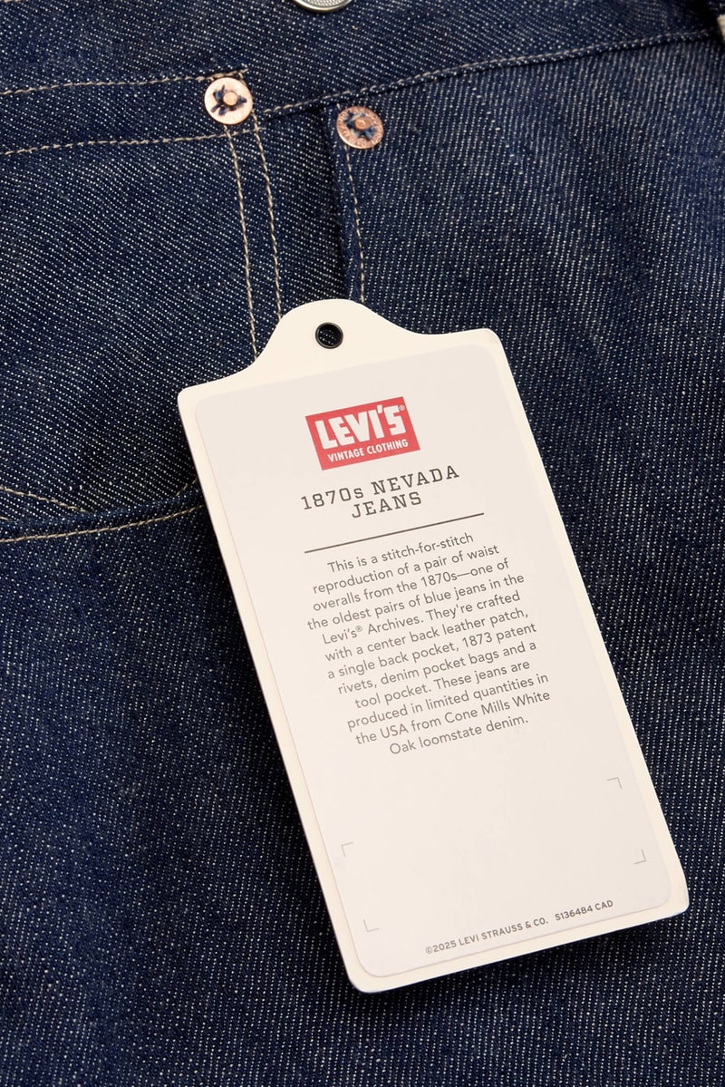 Levi's Vintage Clothing 1870 Nevada Jeans Release Info