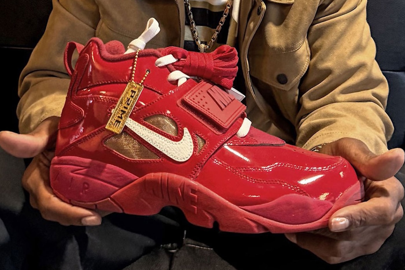 Deion Sanders Reveals Nike Air DT Proto '92 "Prime Red" Is Releasing Later This Year