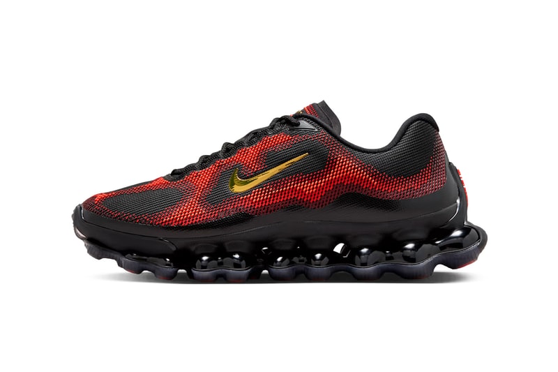 Nike Air Liquid Max "Black/Team Red" Release Info IQ7634-002 Black/Team Red-Fire Red-Metallic Gold