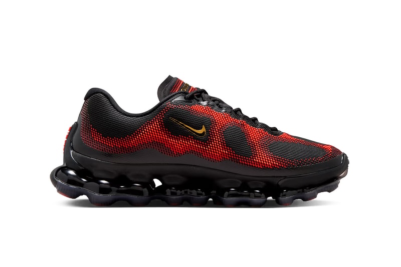 Nike Air Liquid Max "Black/Team Red" Release Info IQ7634-002 Black/Team Red-Fire Red-Metallic Gold