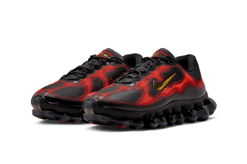 Nike Air Liquid Max "Black/Team Red" Release Info IQ7634-002 Black/Team Red-Fire Red-Metallic Gold