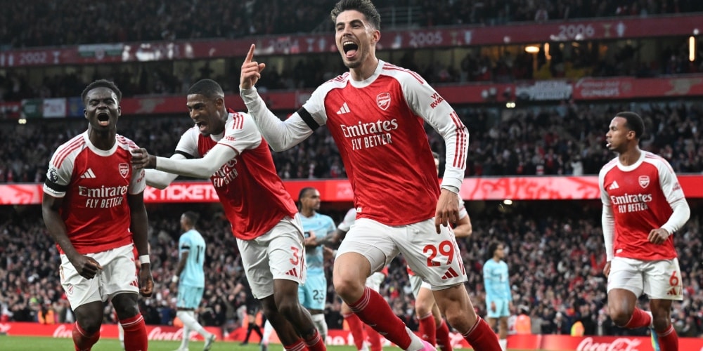 Arsenal Premier League champions 2025-26 squad celebrating title win