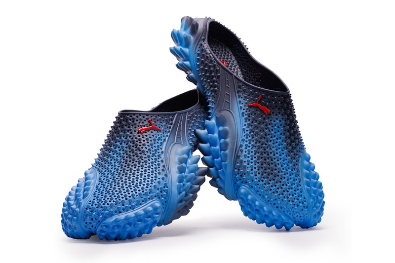 A$AP Rocky PUMA Mostro 3.D Mule “Black/Blue Glimmer” Puma Black/For All Time Red 408909-03 Blue Glimmer/New Navy-For All Time Red 408909-04 Release Info